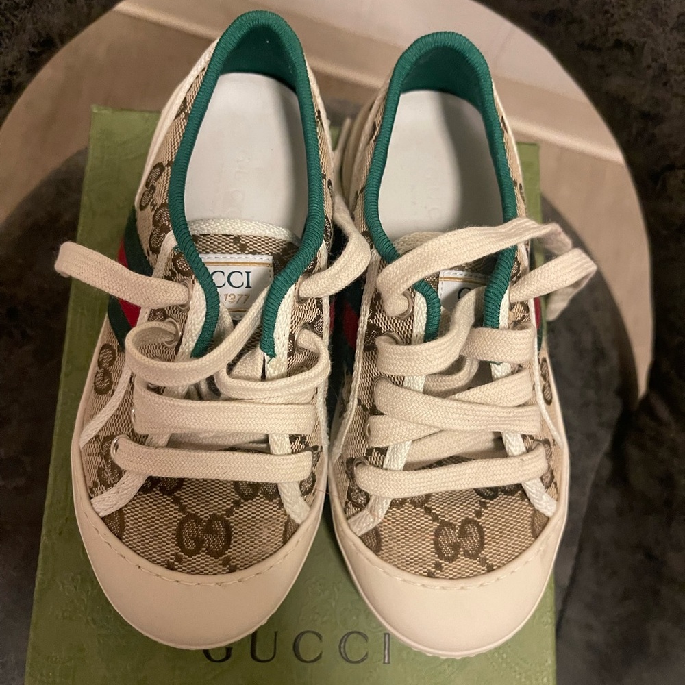 Kids Gucci 1977 low top sneakers
